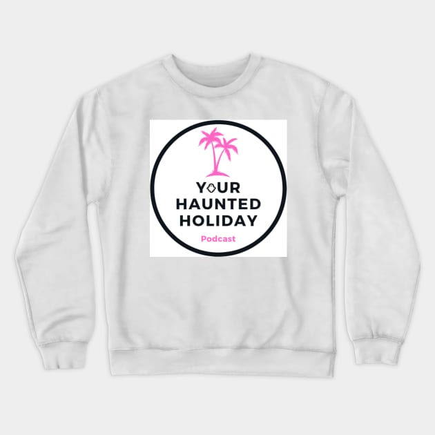 YHH Pink Palm Tree Crewneck Sweatshirt by Your Haunted Holiday Merchandise